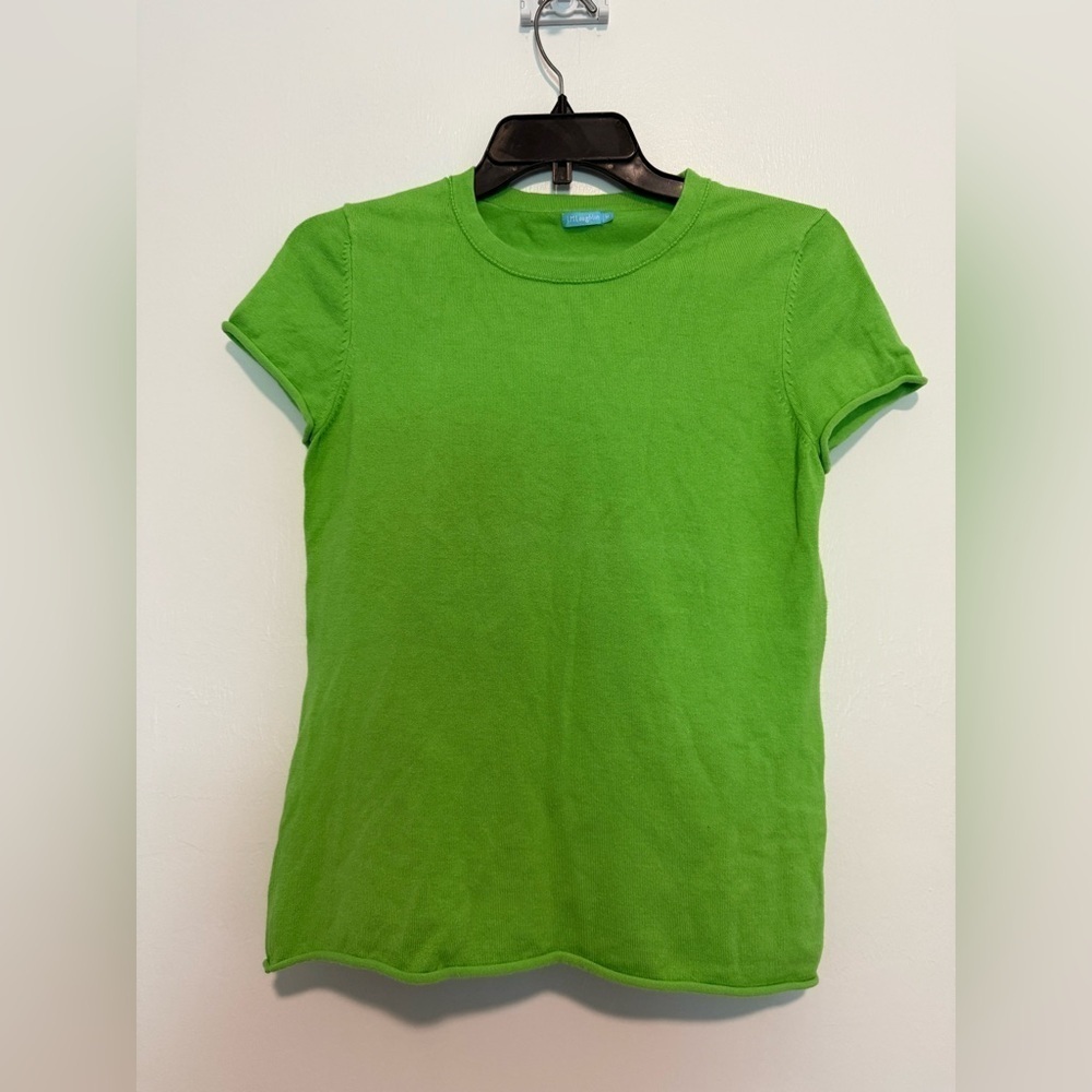 J. McLaughlin Womens Size M Short Sleeve Green Top